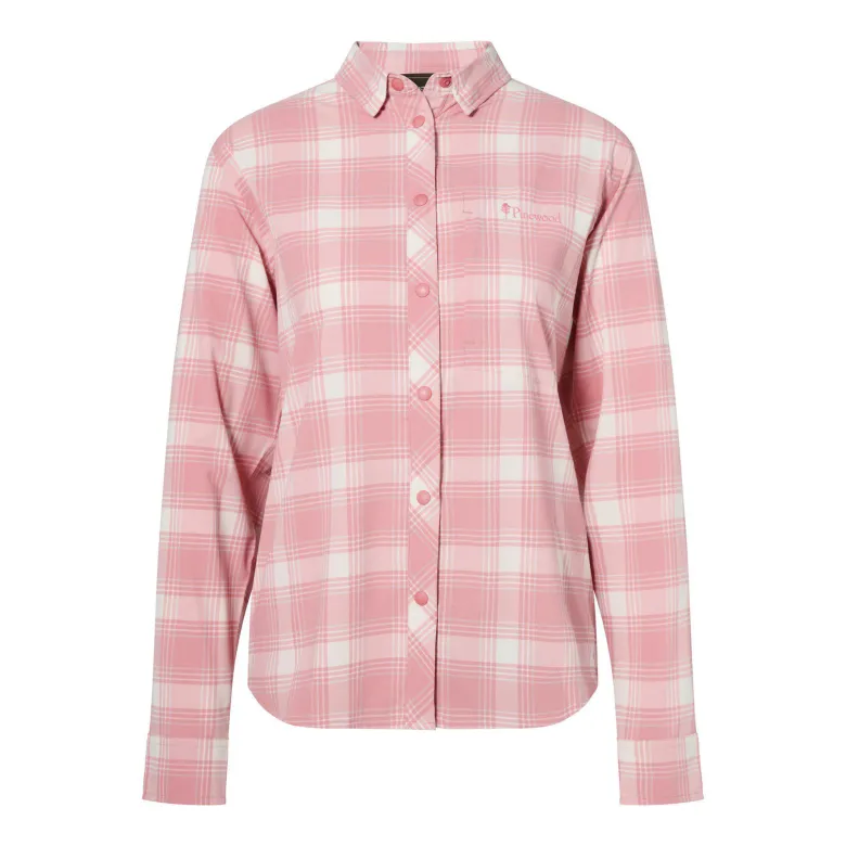 Abisko Trekking L/S InsectSafe Shirt W | Pink