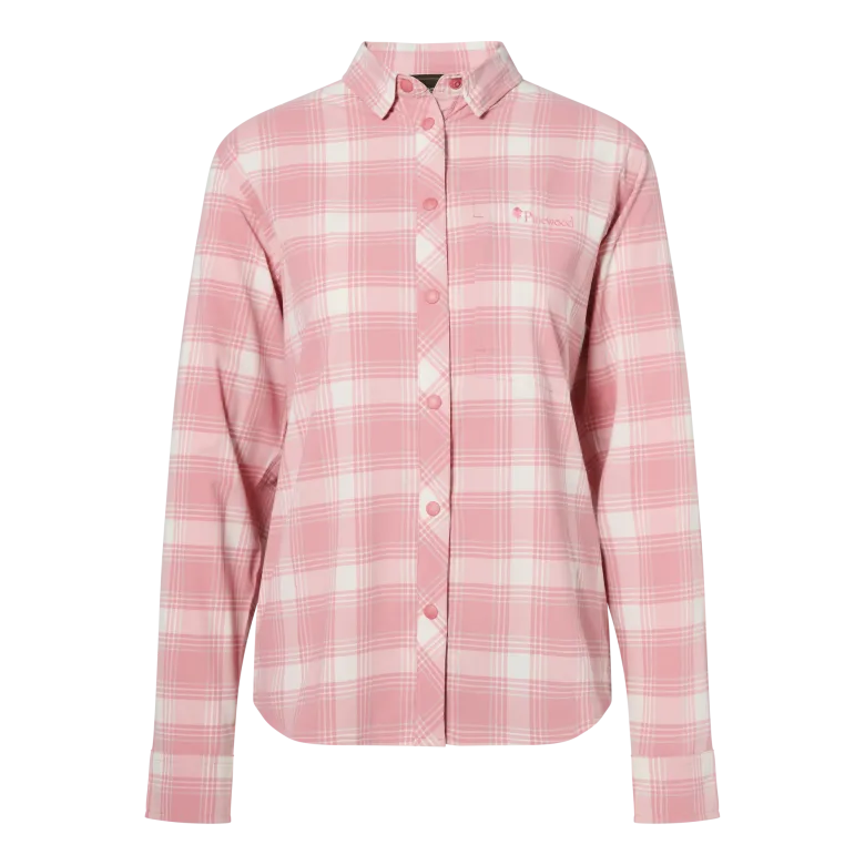 Abisko Trekking L/S InsectSafe Shirt W | Pink