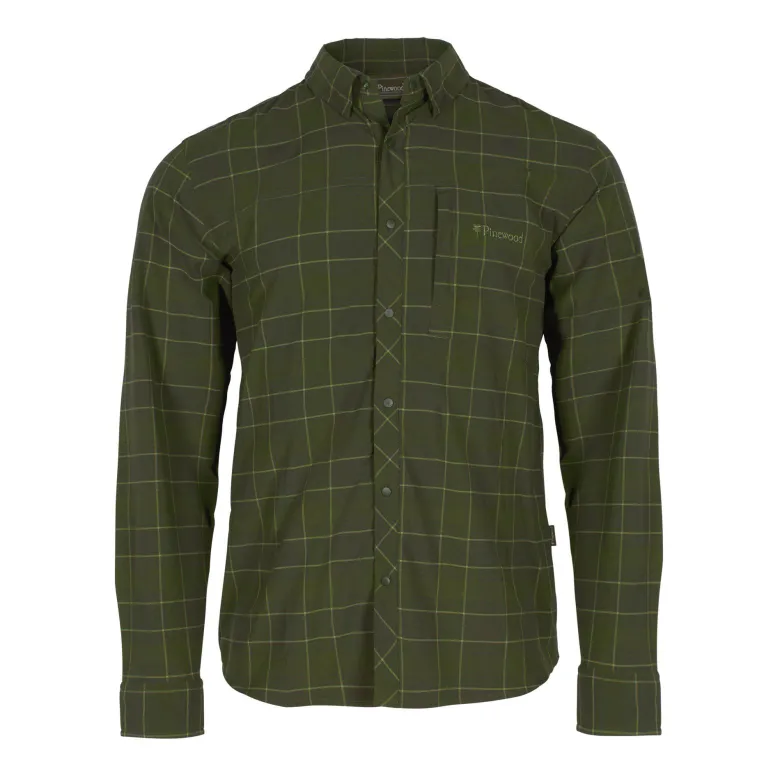 Abisko Trekking L/S Shirt | Herr | Moss Green