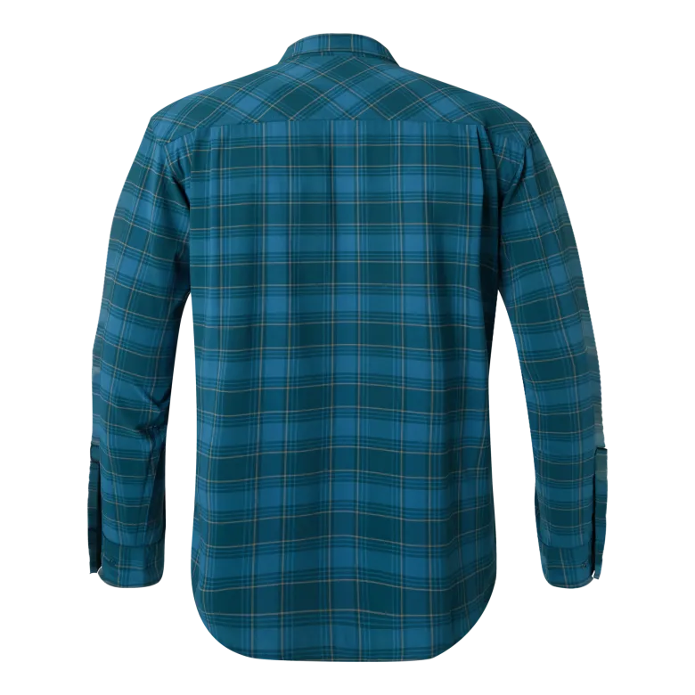 Abisko Trekking L/S Shirt | Herr | Teal Blue
