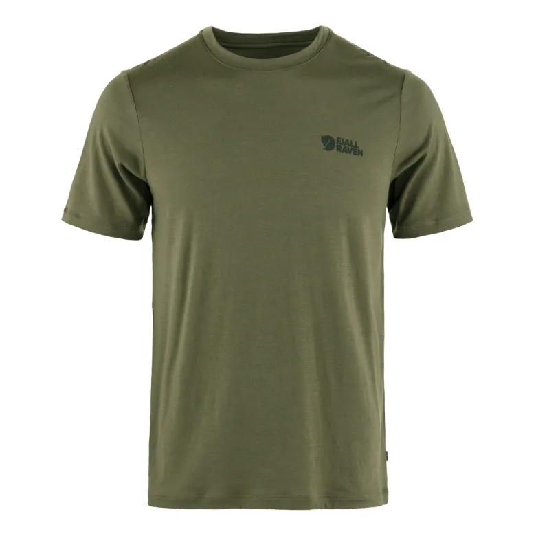 Abisko Wool Logo SS M | Laurel Green