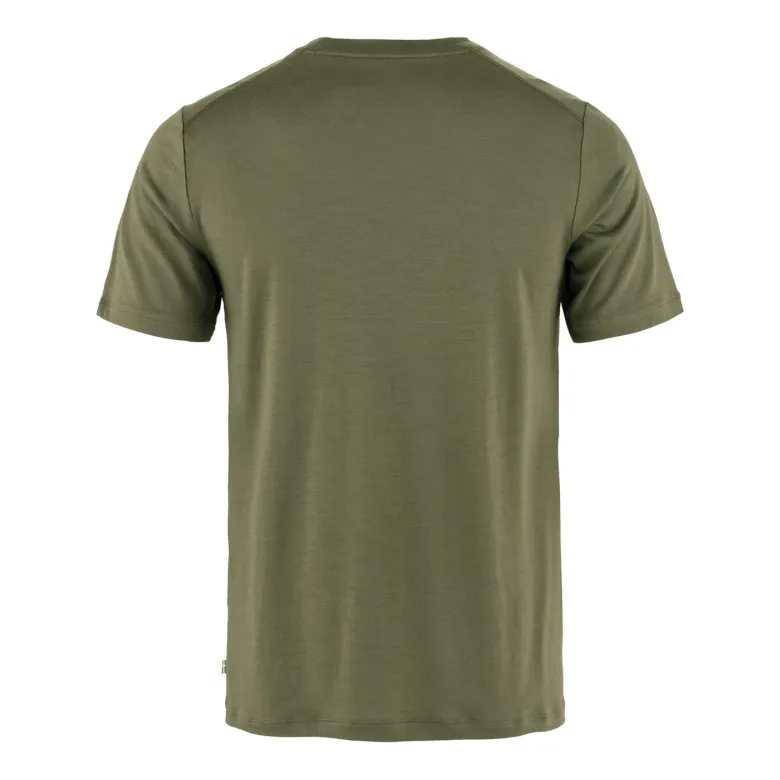 Abisko Wool Logo SS M | Laurel Green