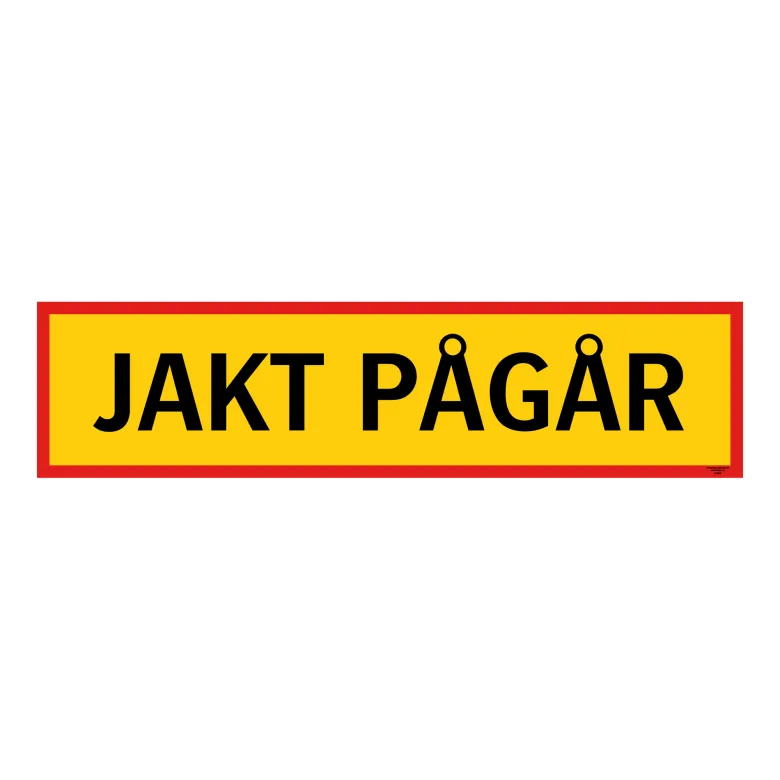 Banderoll | Jakt pågår