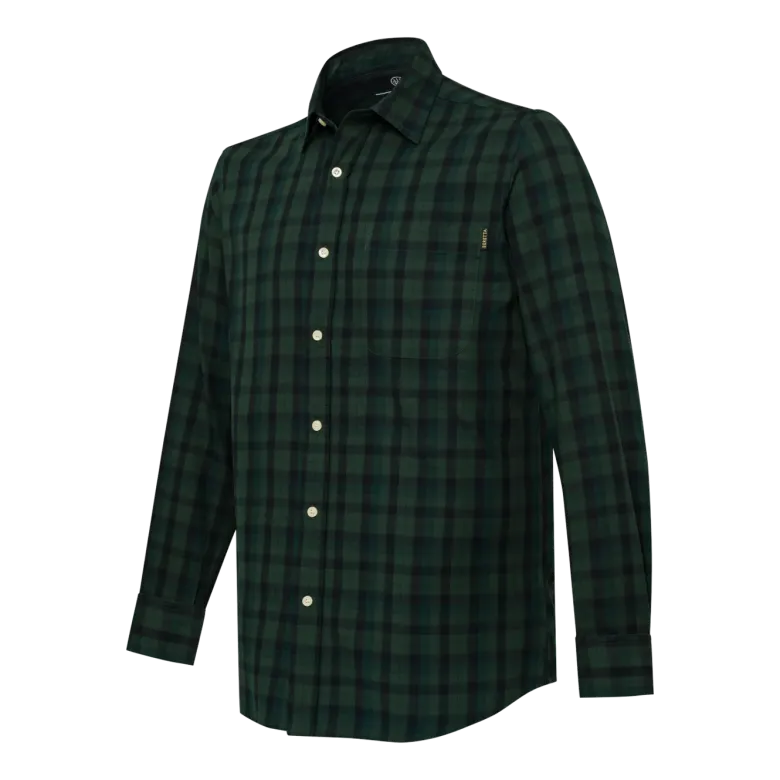 Bryggen Shirt | Green and Black Check