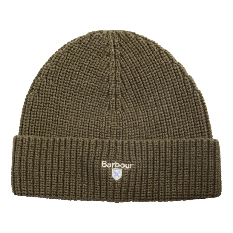 Cascade Knitted Beanie Hat | Olive