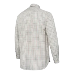 Charlow LS Shirt | Ivory & Blue Check