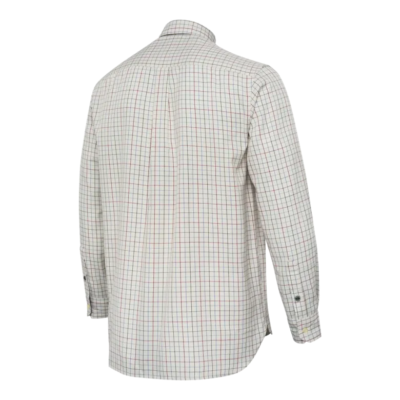 Charlow LS Shirt | Ivory & Blue Check
