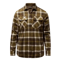 Douglas Shirt W | Dam | OliveGreen/Cr.White
