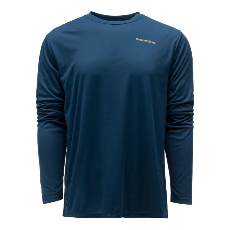 Drift Boat LS Tech Tee | Men's | Blue Abyss