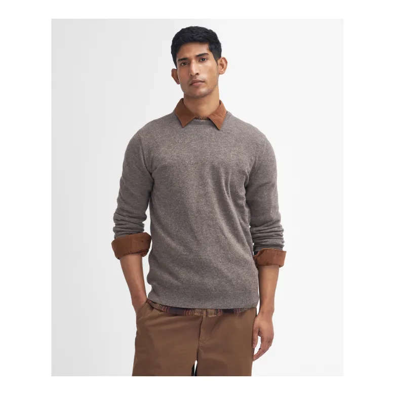 Essential Lambswool Crew | Dark Stone