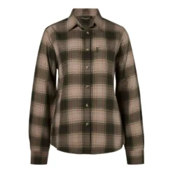 Finnveden Forest Flannel Shirt W | Olive/D.Green