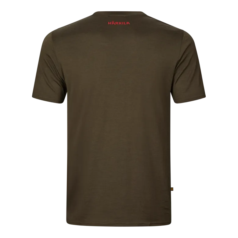 Game Kortärmad T-Shirt | Willow green moose