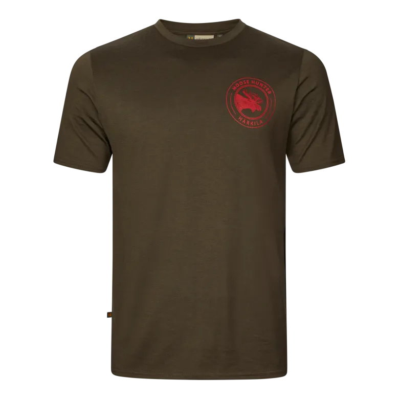 Game Kortärmad T-Shirt | Willow green moose