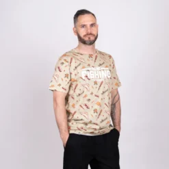 Gone Fishing T-shirt Mountain | Khaki