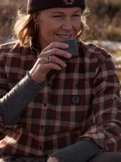 Heron Flannel Shirt Women | Holly Green Checked