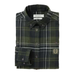 Heron Flannel Shirt Women | October Green Checked