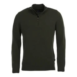 Holden Half Zip | Olive Marl