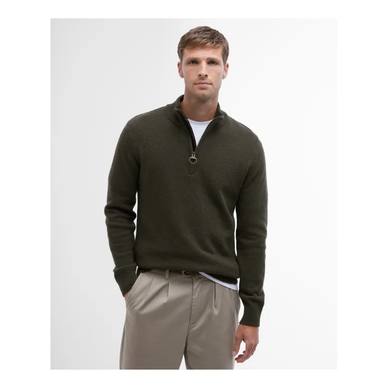 Holden Half Zip | Olive Marl