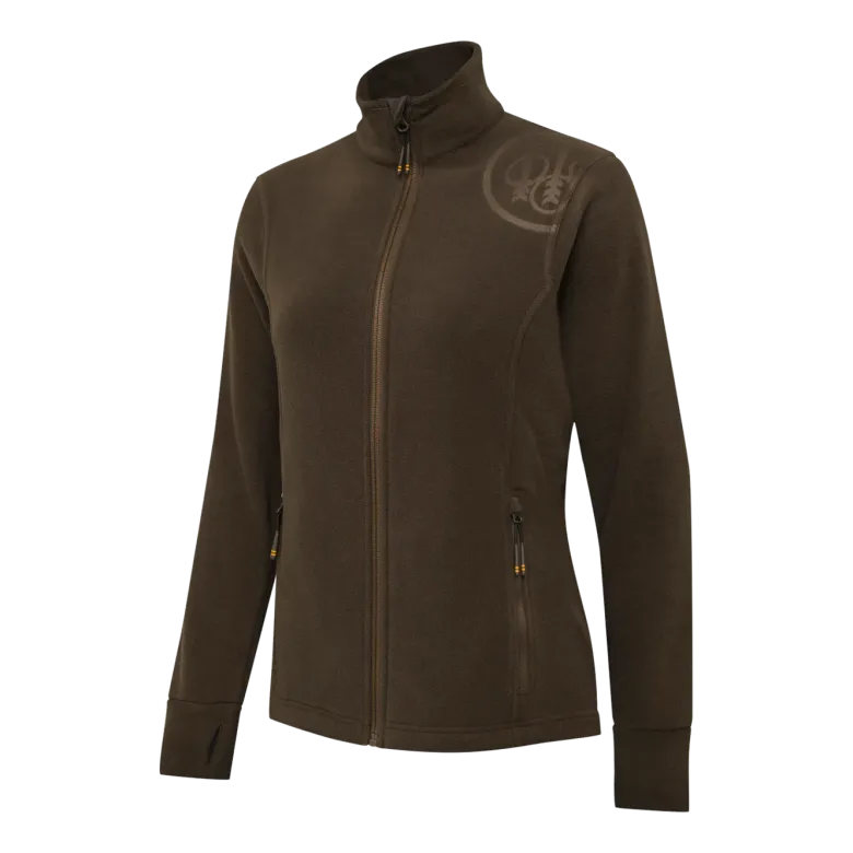 HP Logo W Full Zip | Brown Bark