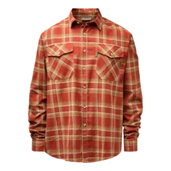 Härjedalen Shirt | Herr | Terracotta/Dark Sand