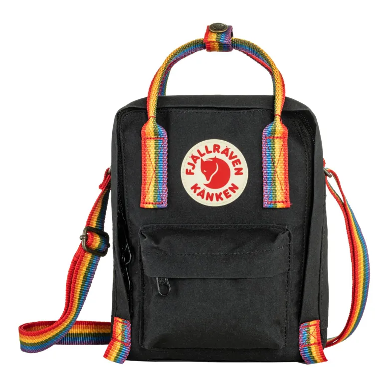 Kånken Rainbow Sling | Black-Rainbow Pattern