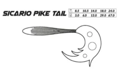 Lure - Sicario Pike Tail/bloody Perch