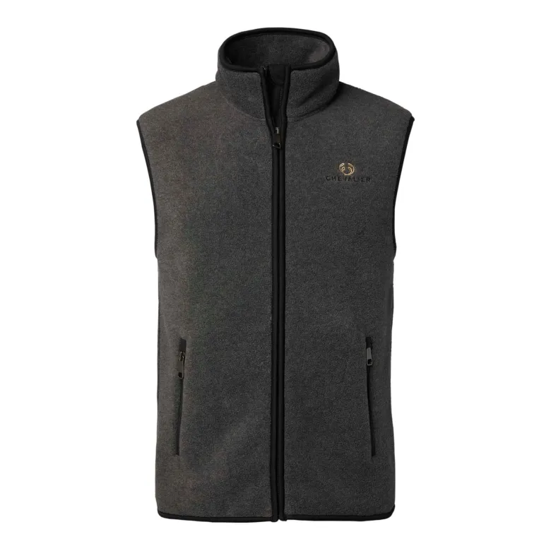 Mainstone Fleece Vest Men | Anthracite w Black