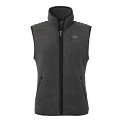 Mainstone Fleece Vest Women | Anthracite w Black