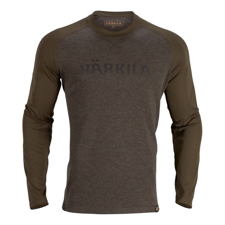 Metso L/S t-shirt | Olive night/Willow green