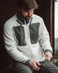 Midlayer Fleece | White