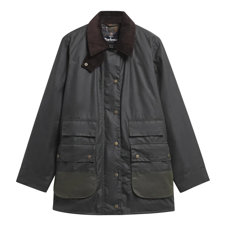 Modern Border Wax Jacket | Sage/Ancient
