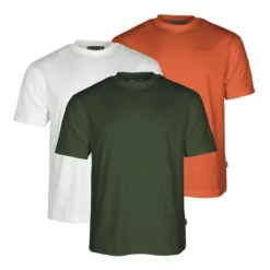 3-Pack T-Shirt | Herr | White/Pine/B.Orange