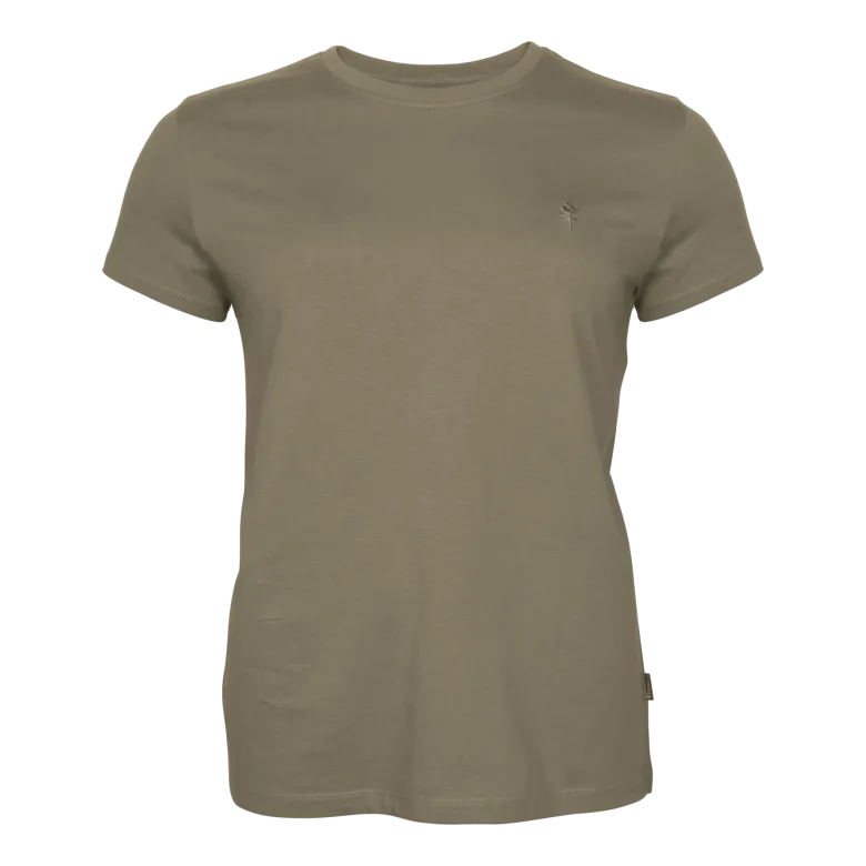 3-Pack T-Shirt W | Dam | Green/H.Brown/Khaki