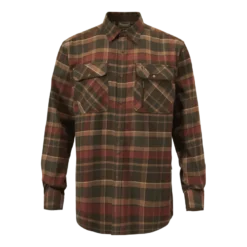 Prestwick Exclusive Shirt | Herr | Dark Green/Terracotta