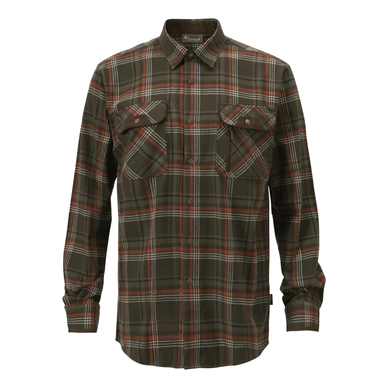 Prestwick Exclusive Shirt | Herr | Green/Burned Orange
