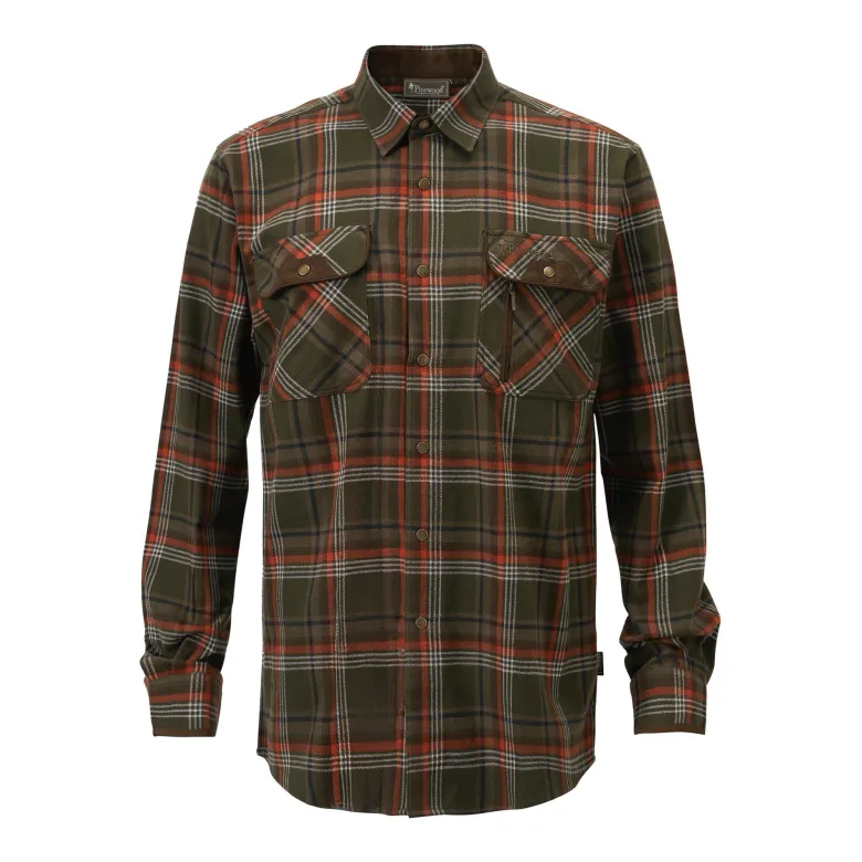 Prestwick Exclusive Shirt | Herr | Green/Burned Orange