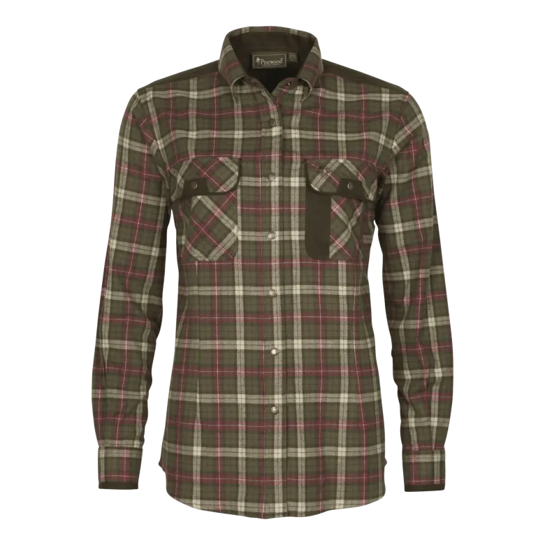 Prestwick Exclusive Shirt W | Dam | H.Olive/Plum