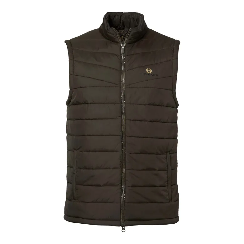 Quintin Padded Vest Men | Leather Brown