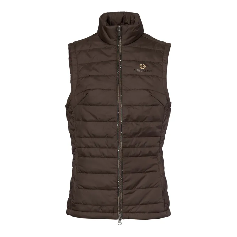 Quintin Padded Vest Women | Leather Brown