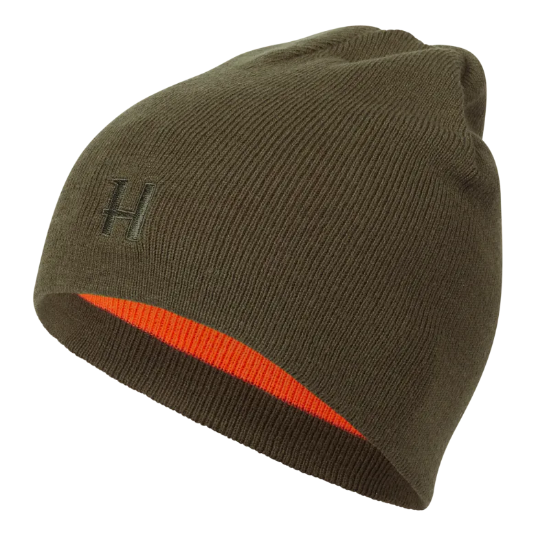 Reversible Mössa | Willow green/Orange