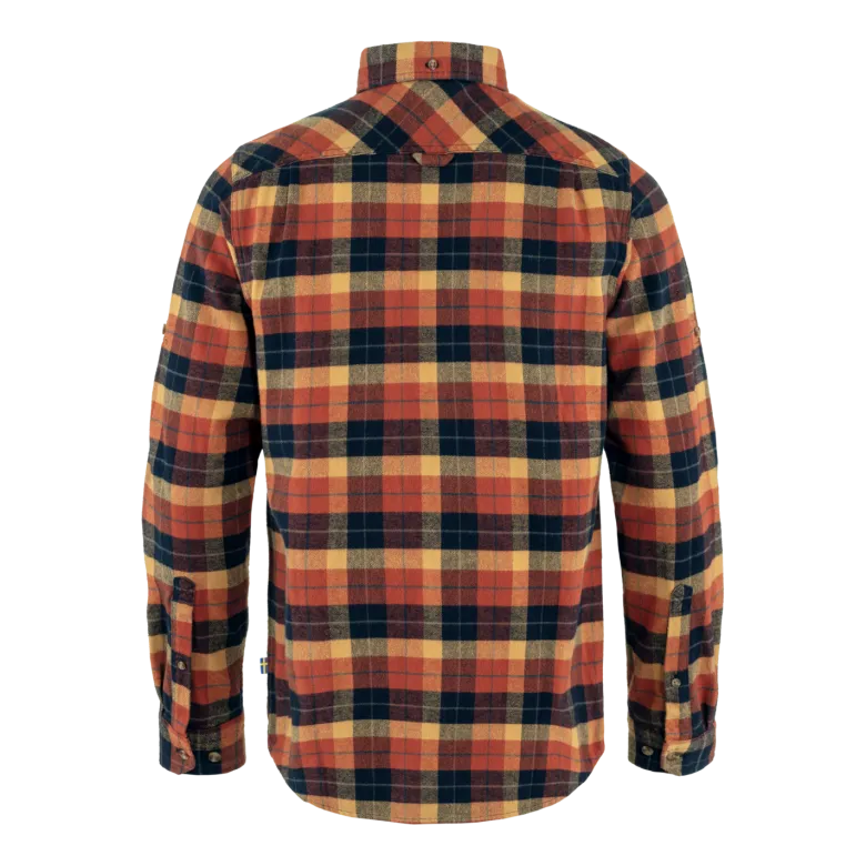 Singi Heavy Flannel Shirt M | Autumn Leaf-Dark Navy