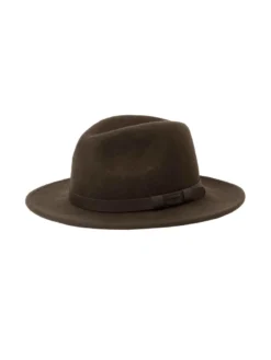Skye Wool Hat | Leather Brown