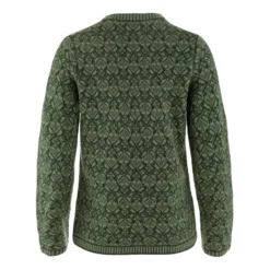 Snow Round Neck Sweater W | Deep Forest