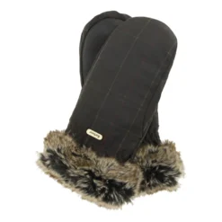 Tartan Wax Mitts | Olive