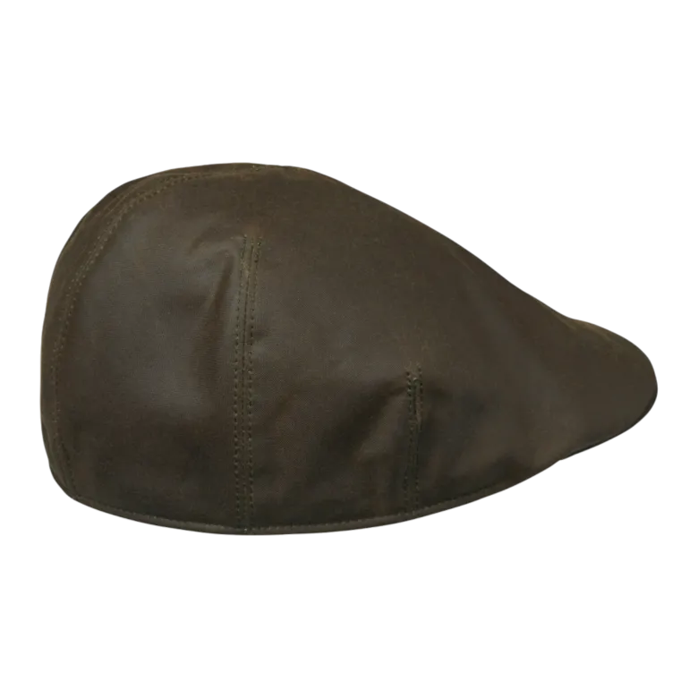 Torre Waxed Cotton Sixpence Cap | Leather Brown