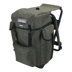 Trekker sit on bag