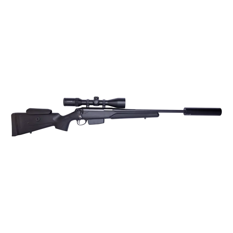 Vapenpaket Tikka T3x J.E Svart- Scandium X6 2-12x50 - Rcc hunter