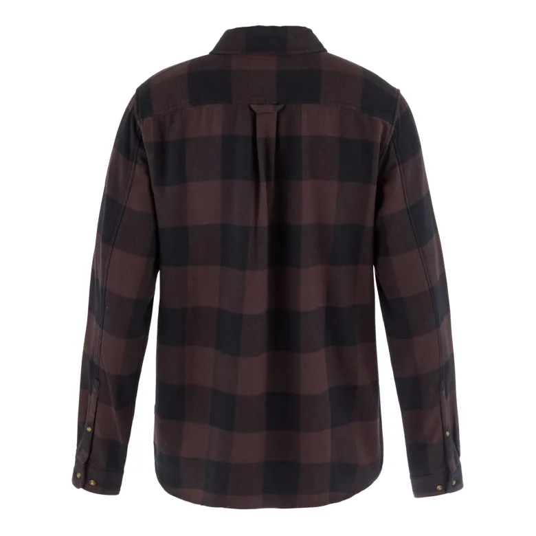 Övik Heavy Flannel Shirt W | Black Oak-Black