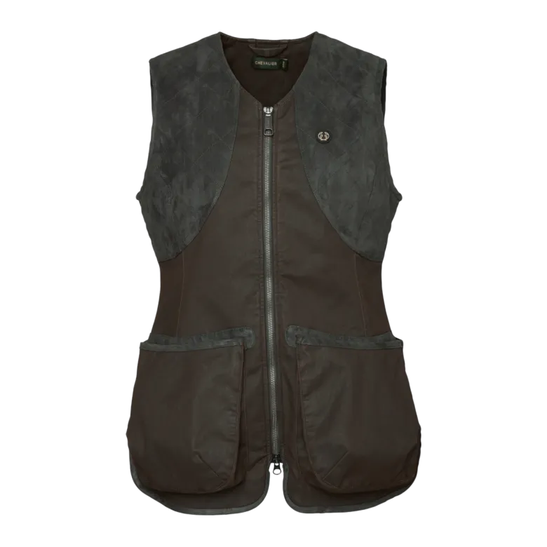 Vintage Dogsport Vest Women | Leather Brown