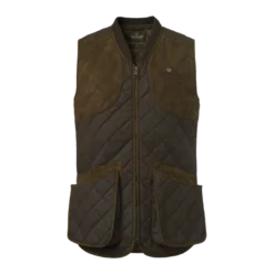 Vintage Original Shooting Vest Men | Leather Brown